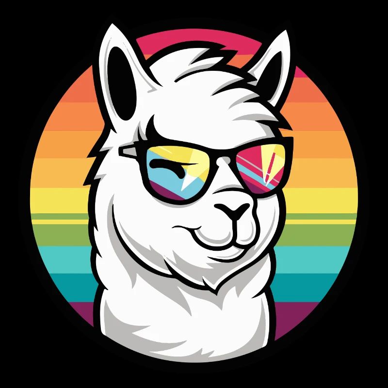 Alpaka Llama Cool Comic