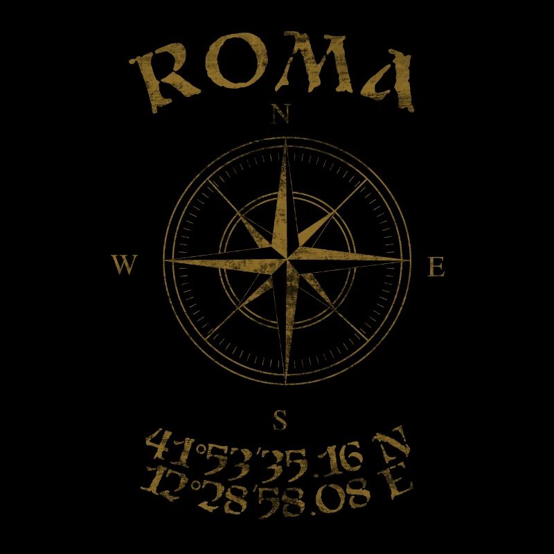 Compass GPS coordinates Roma