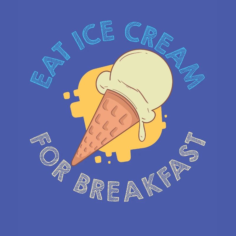 Glaces pour le petit déjeuner Eiscreme Eis