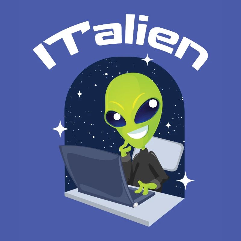 ITalien Alien Informatiker Hacker Coder