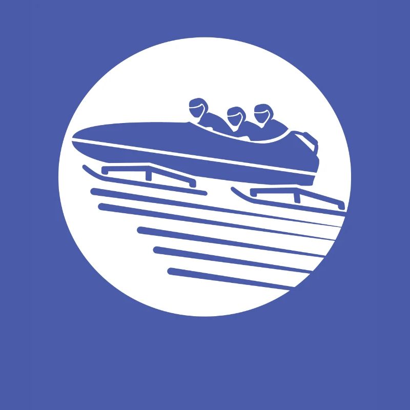 Ice sledding bobsleigh bobsleigh