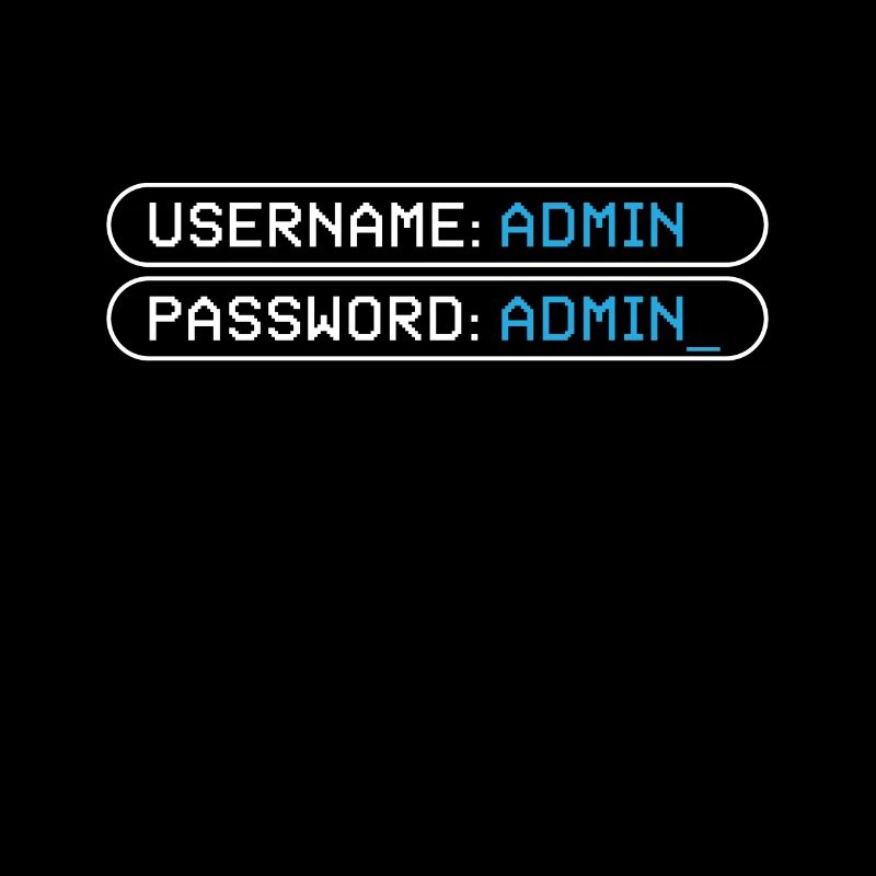 Nom d’utilisateur Admin Mot de passe Programmeur