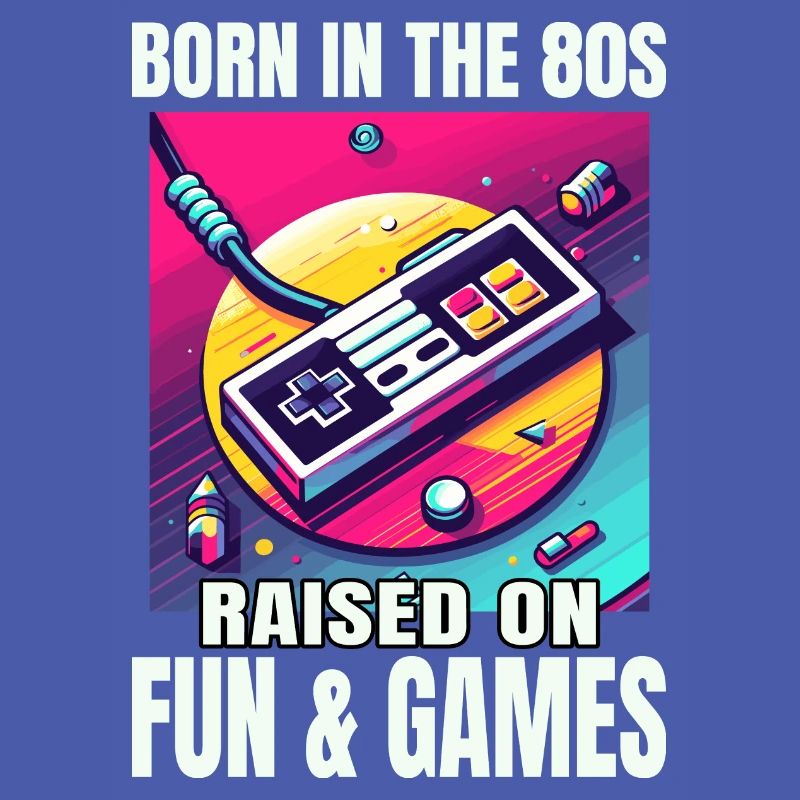 Retro '80s Video Game Controller Art: A Nostalgic