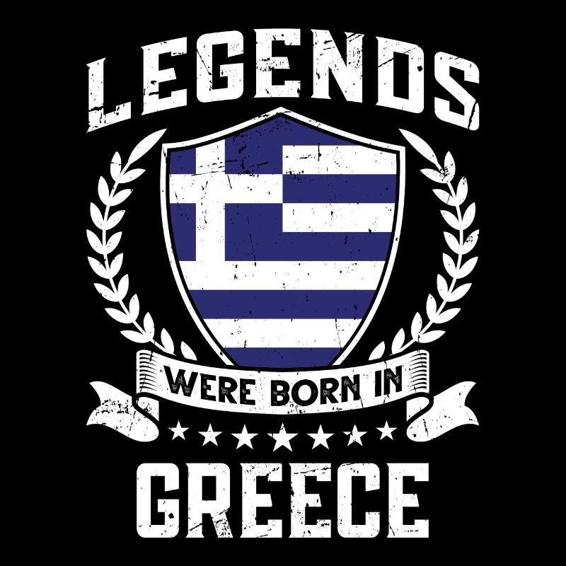 Vintage Design Drapeau Grec Grèce