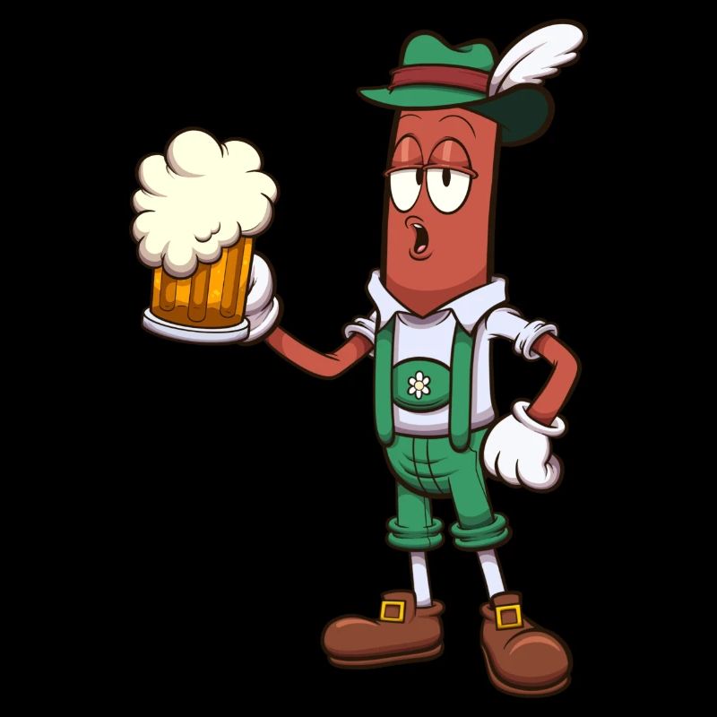 Wurst mit Bier