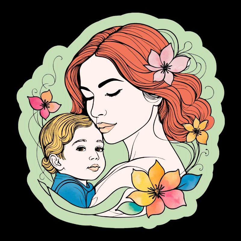 Mutter Kind Muttertagsmotiv