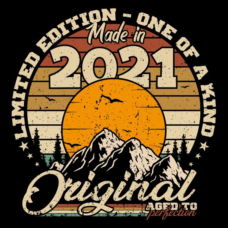 Made in 2021 Retro 2021 Geburtstagsgeschenk