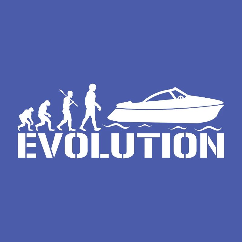 Motorboat Boot T Shirt - Evolution Bootsfahrer