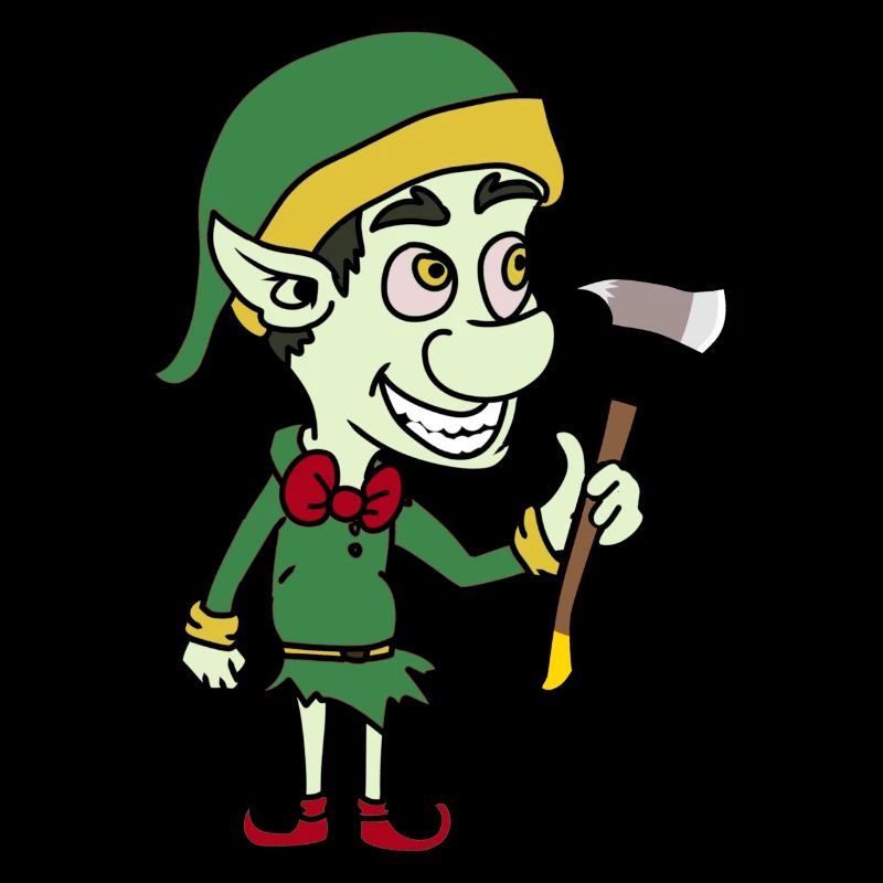 Lumberjack Wood Trees Troll Elves Dwarf Axe