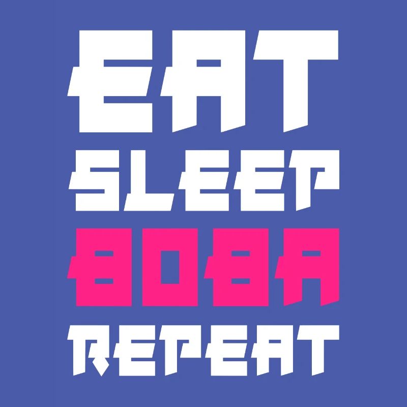 Manger Sleep Boba Répéter Bubbe Tea