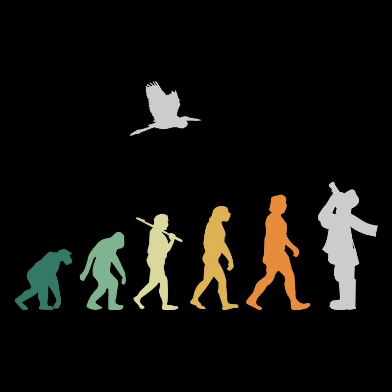 Ornithology Bird Watching - Evolution Retro
