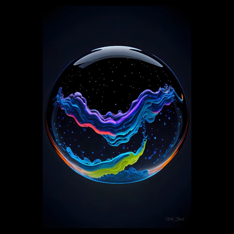 Clouds in a bubble neon 2