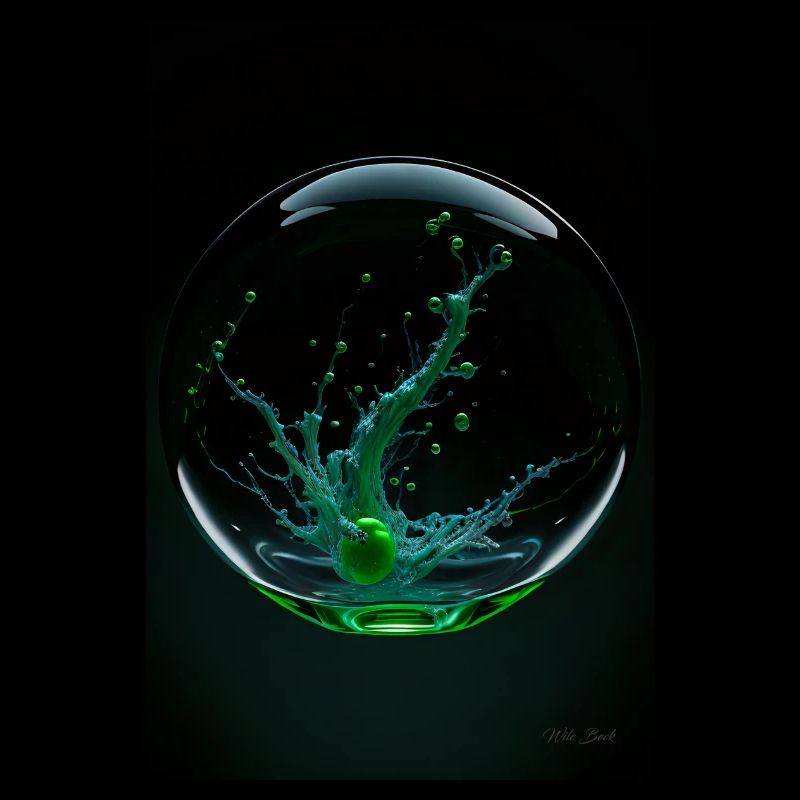 Kaos dans un vert bulle 2