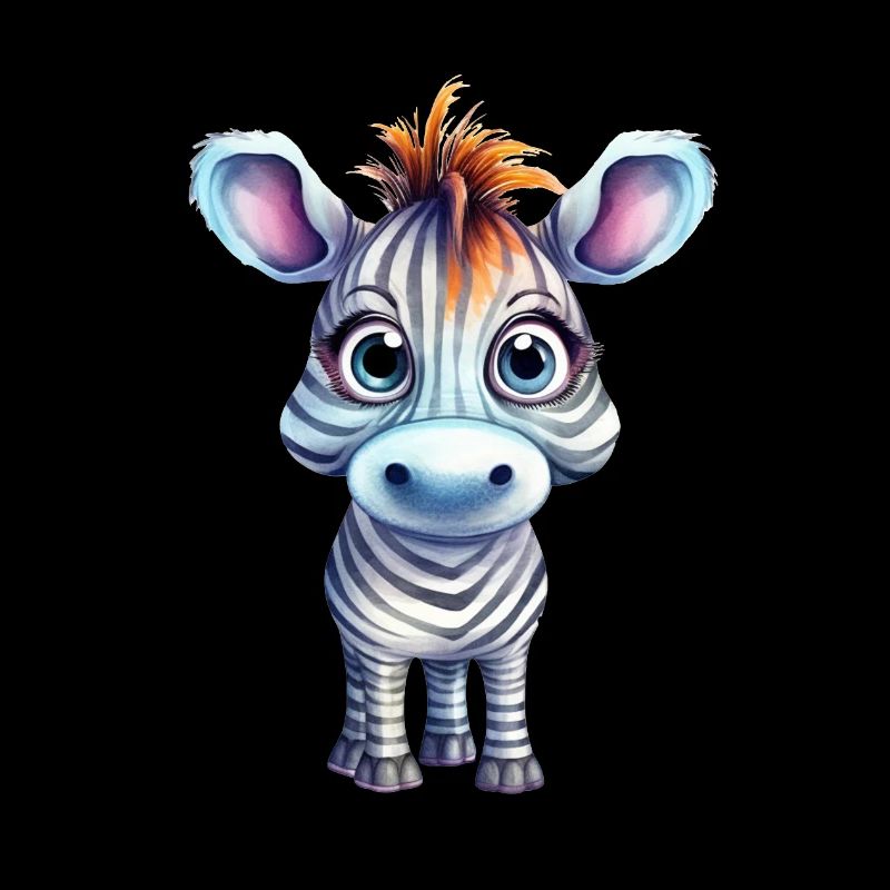 Zebra Watercolor Drawing