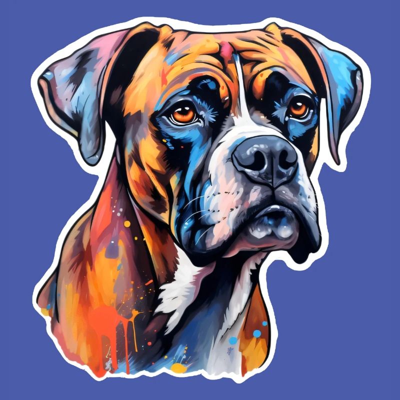 Boxer Head Psychedelic
