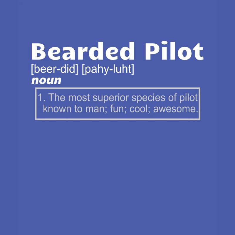 Pilot Aviation Airplane Bearded Pilot definition