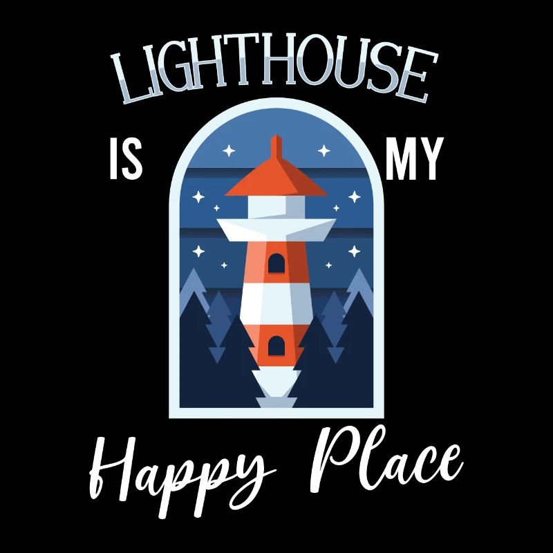 Lighthouse Seaside Nautical I Love Lighthouse