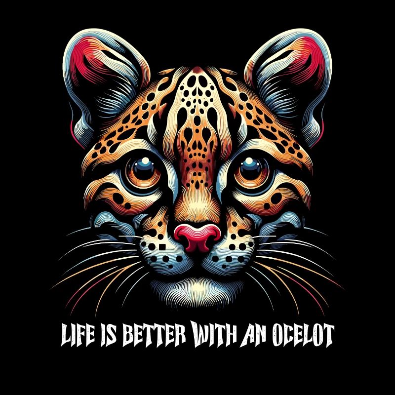 Ocelot Wild Cat Exotic Pets Jungle Big Cat