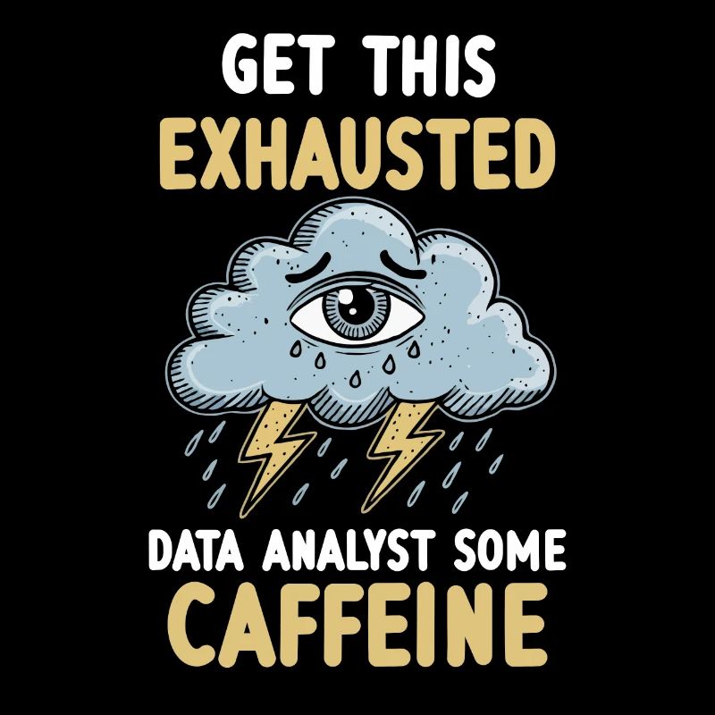 Exhaustion Burnout Overworked Data Analyst