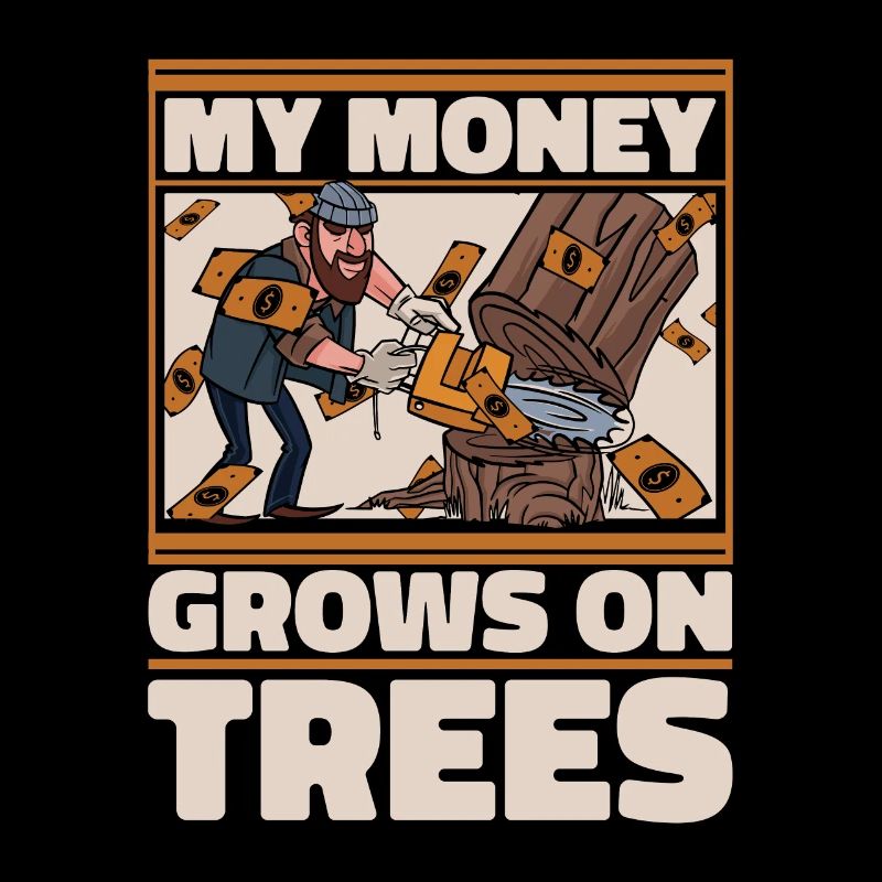 Lumberjack Whale Worker Chainsaw Axe