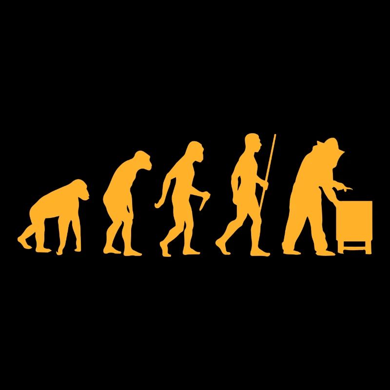 Menschliche evolution Geschenk Biene Imker Honig