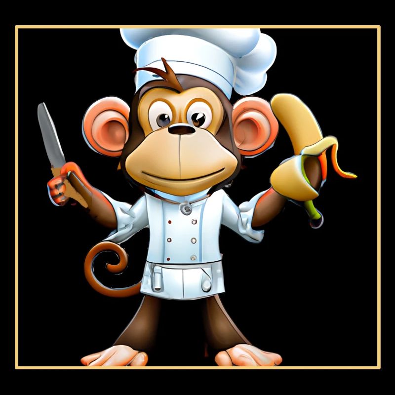 Cuisiniers de singe banane