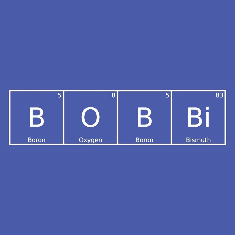Bobbi Surname First Name Chemistry Periodic Table Elements