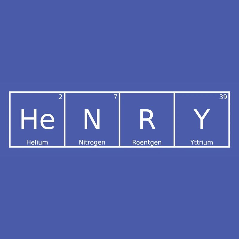 Henry Name First Name Chemistry Periodic Table Elements