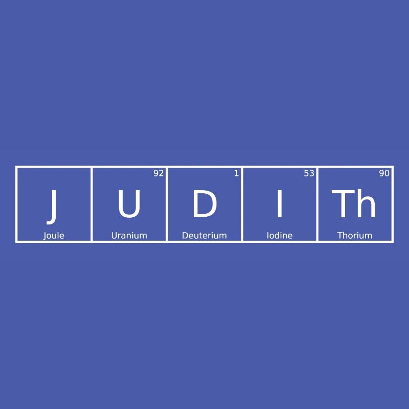 Judith Name First Name Chemistry Periodic Table Elements