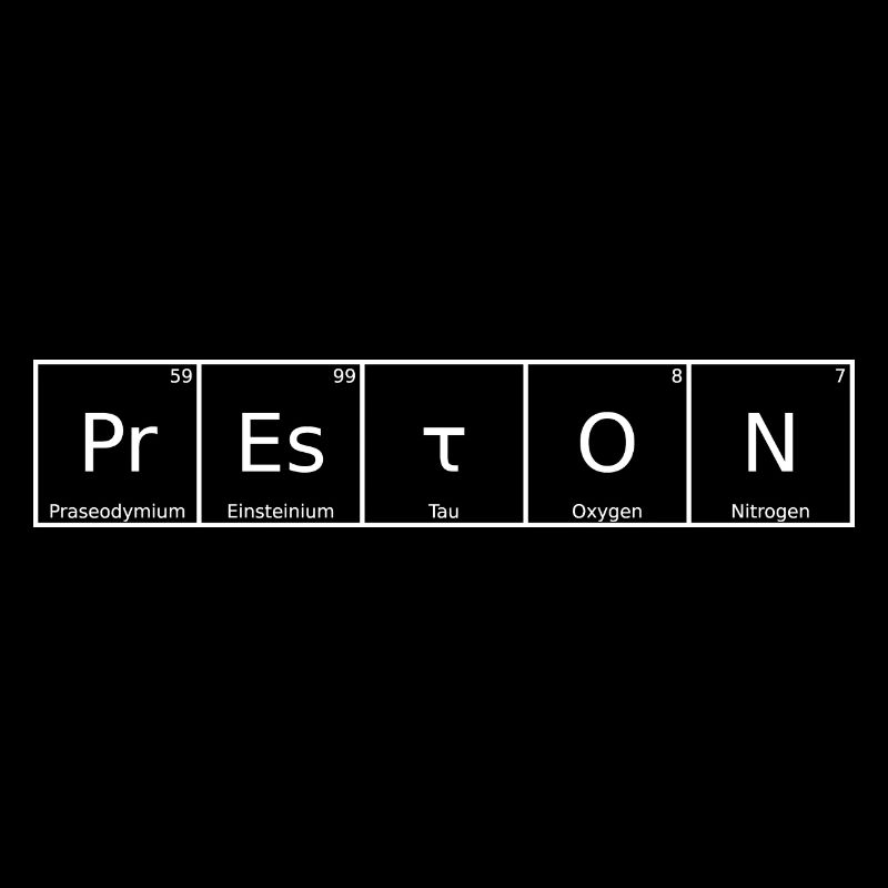 Preston Name First Name Chemistry Periodic Table Element