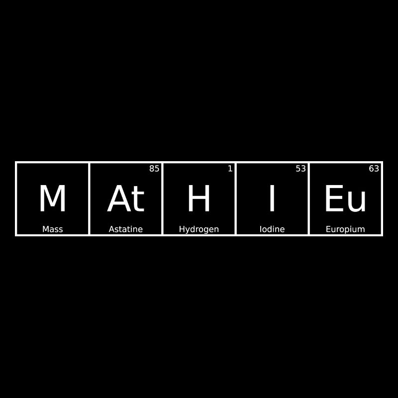 Mathieu Nom Prénom Chimie Élément du tableau périodique