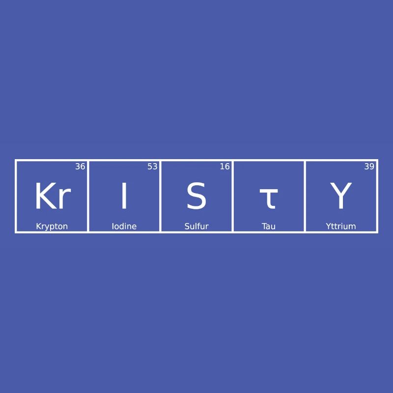 Kristy Surname First Name Chemistry Periodic Table Elements
