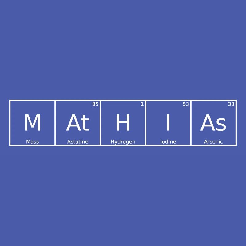 Mathias Surname First Name Chemistry Periodic Table Element