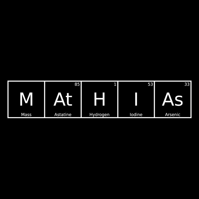 Mathias Nom Prénom Chimie Tableau périodique Élément