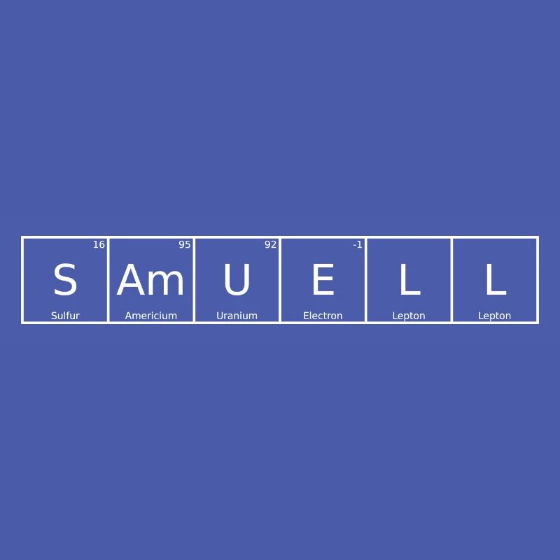 Samuell Surname First name Chemistry Periodic Table Element