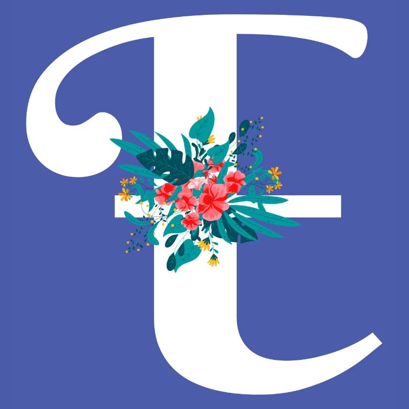 letter E flowered