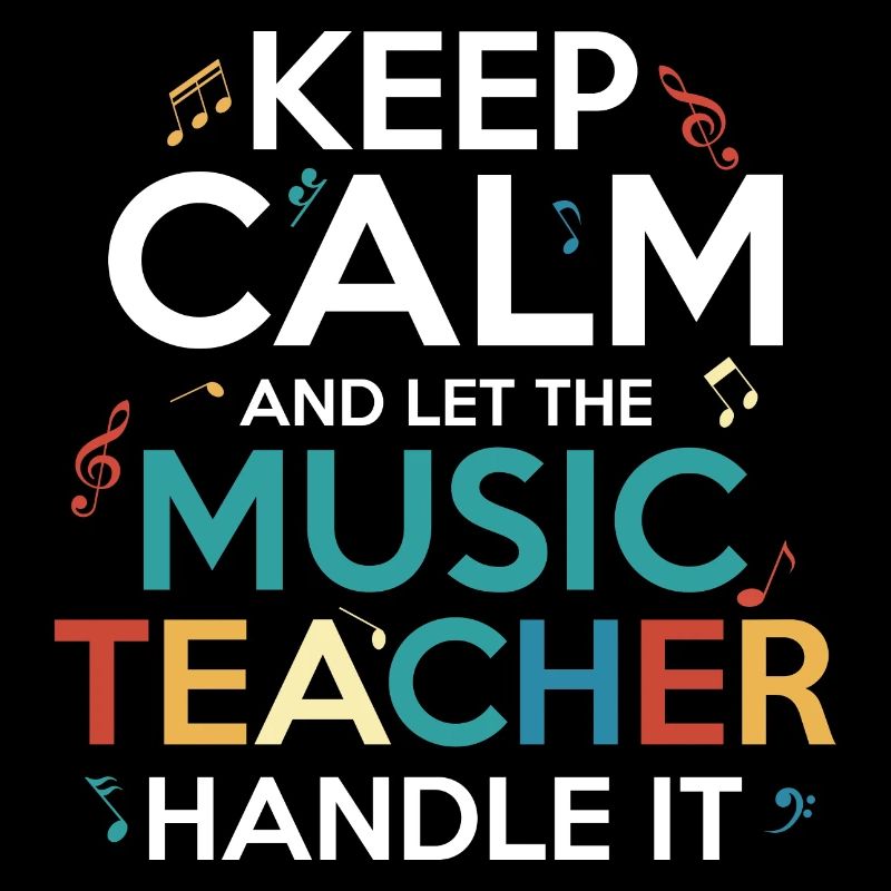 Keep Calm And Let The Music Teacher Handle It Stud