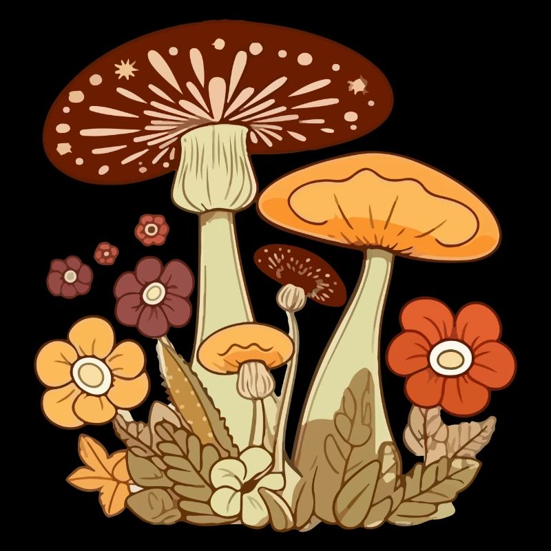 Champignons et fleurs 3