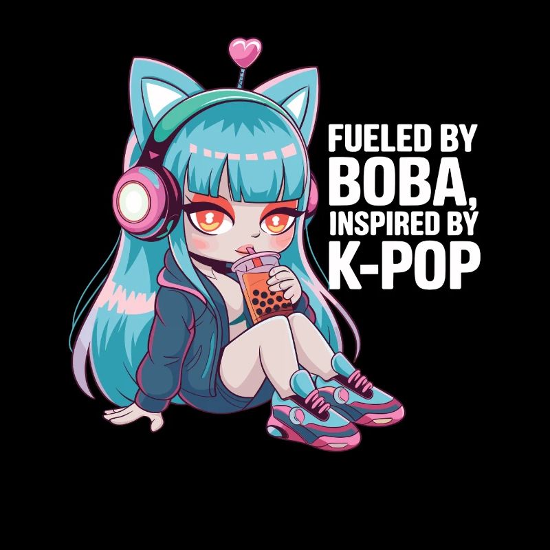 K pop and bubble tea