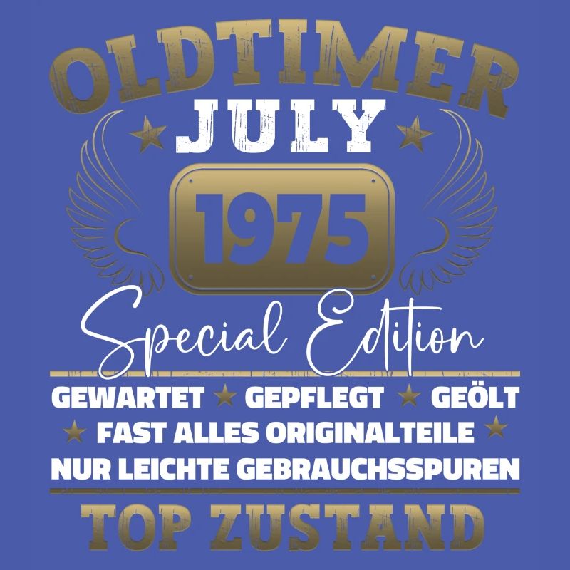 Oldtimer Juli 1975 47. Geburtstag Geschenk Herren