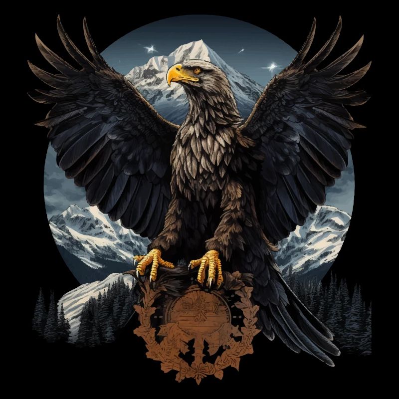 Golden Eagle with Mountain Eagle Design
