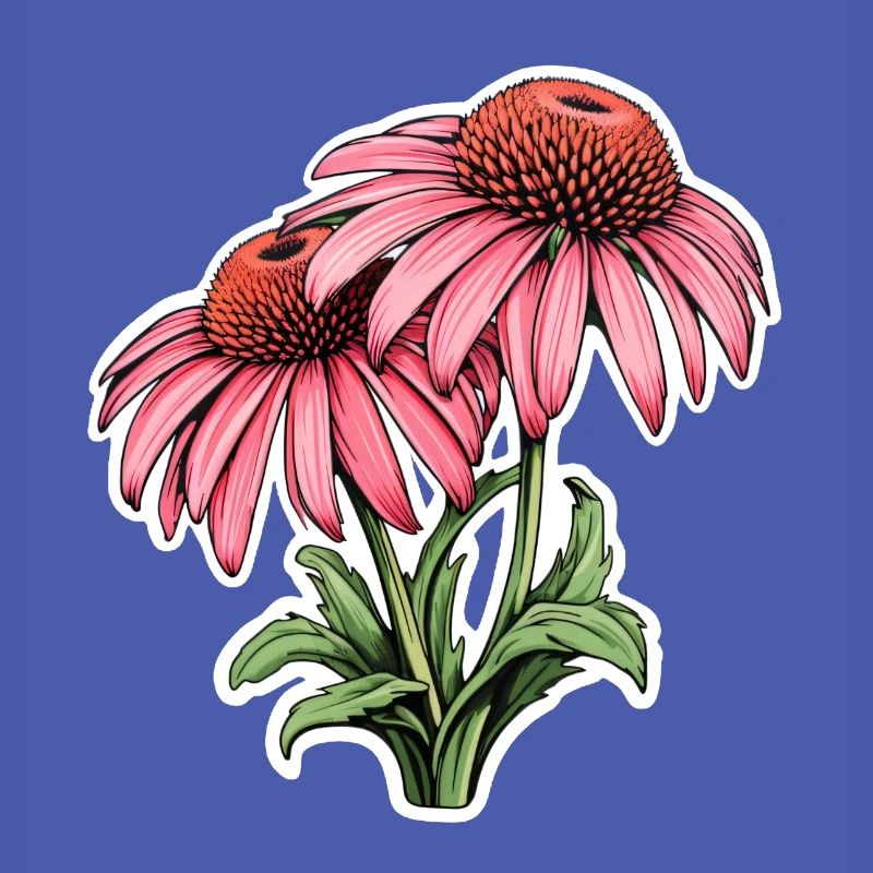 Échinacée 2 Fleurs