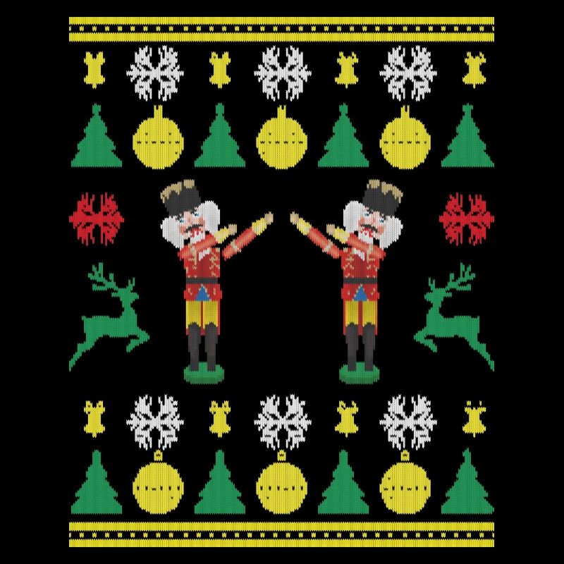 Dancing Nutcracker Dabbing Nutcracker Tricoté