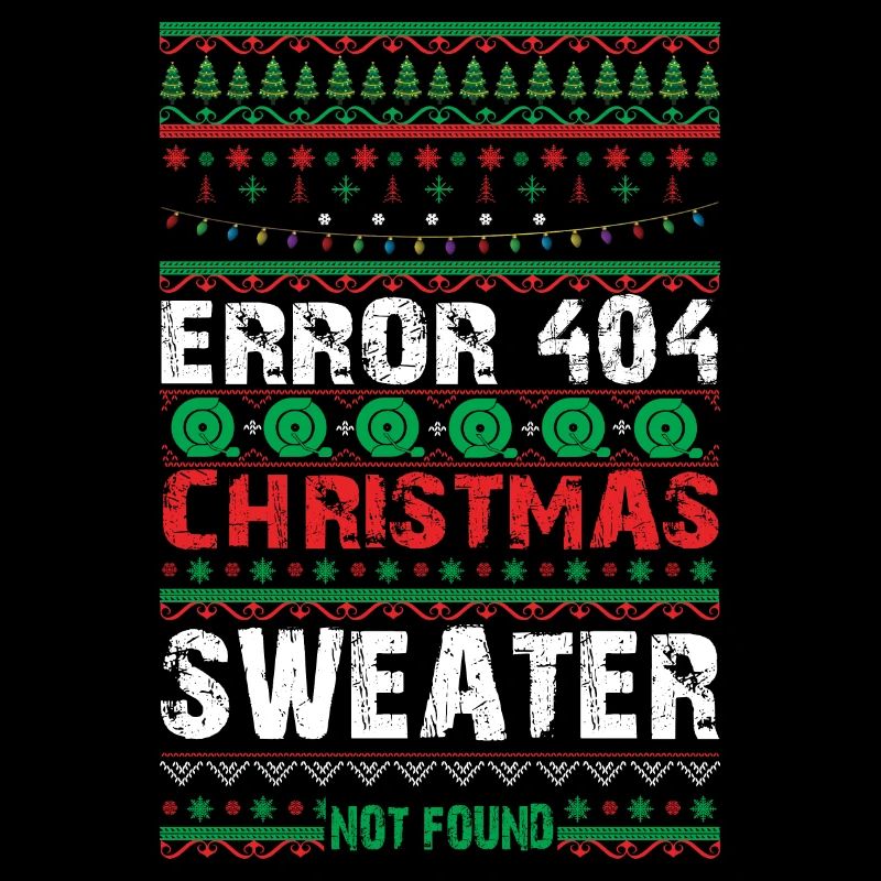 Erreur 404 Pull de Noël Introuvable Ordinateur