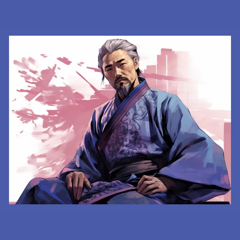 Japan Samurai sitzend Stark