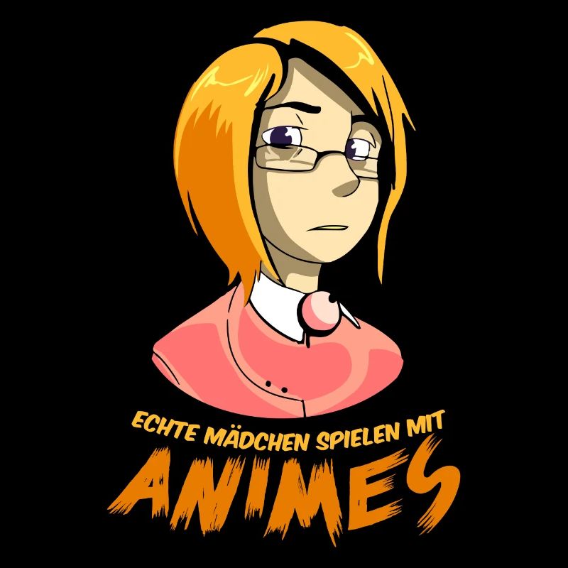 Echte Mädchen spielen mit Animes