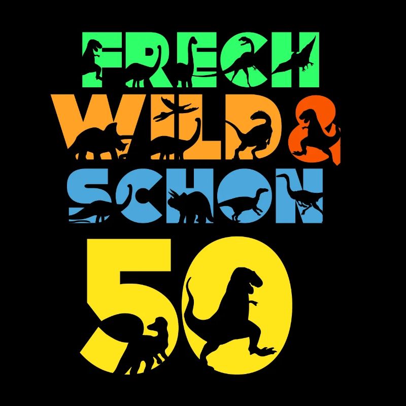 Geschenk 50 Jahre Geburtstag Mann Dinosaurier
