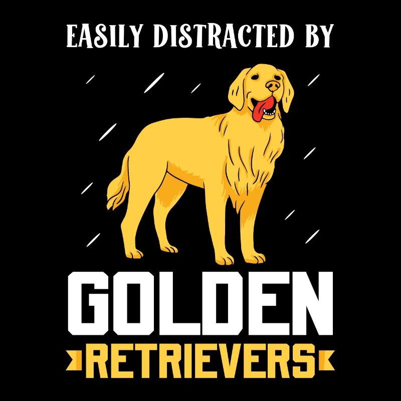Easily Distracted By Golden retrievers