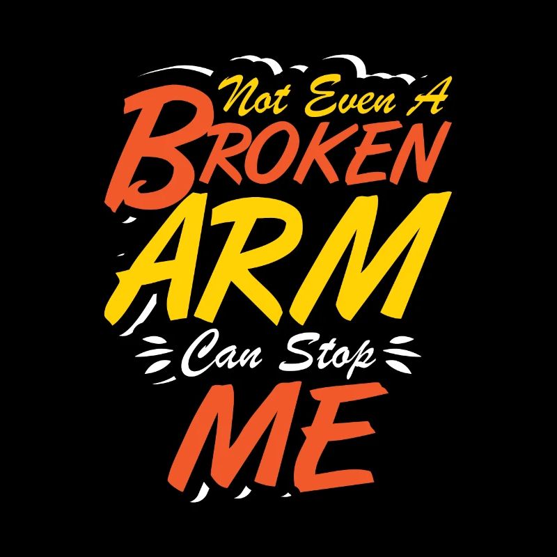 Not even a broken arm can stop me