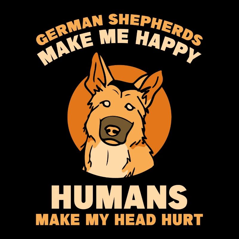 German Shepherds me happy